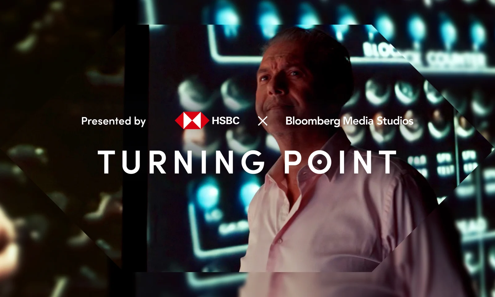 Turning Point campaign artwork, presented by HSBC and Bloomberg Media Studios